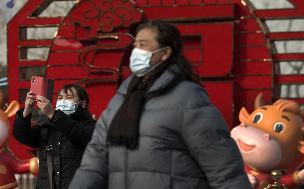 中國自去年3月以來,今年1月新冠病毒感染病例最多