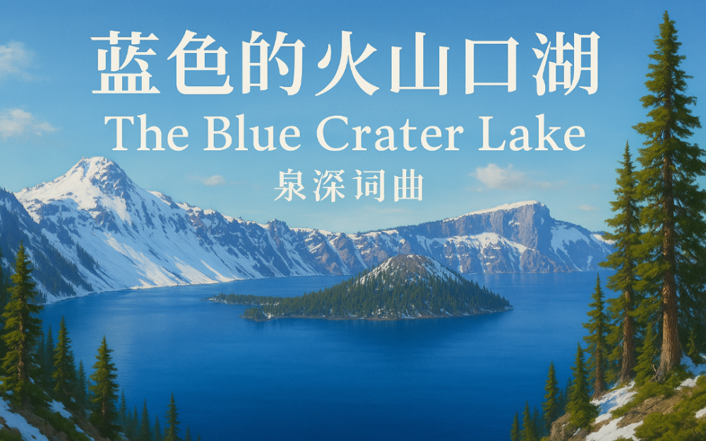 奇特的火山口湖,喚醒我心中的碧藍——歌曲《藍色的火山口湖》創作靈感
