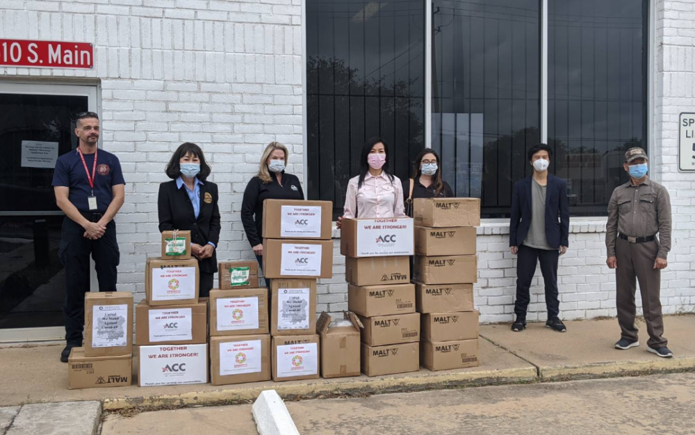 斯坦福市消防局受1000個N95捐贈,市議員譚秋晴感謝社區夥伴