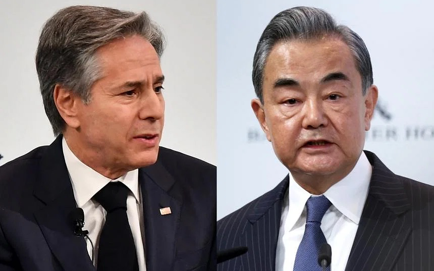布林肯在慕尼黑会见王毅,双方因热气球事件致关系紧张