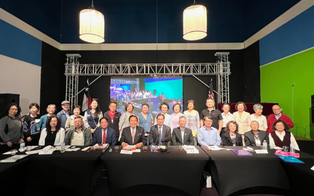 国立政治大学北美校友联合会正式成立,台北经济文化办事处处长罗復文、政大校长李蔡彦亲临致贺辞