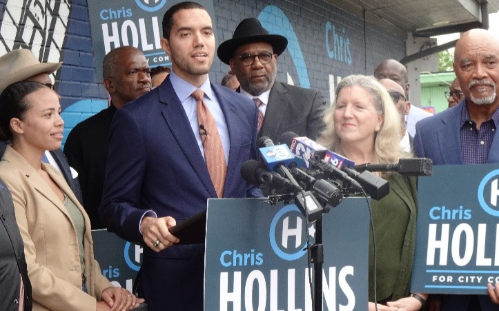 Chris Hollins 宣佈參選休士頓市審計長 支持者們認可Hollins 創新、負任和有效的地方治理政績