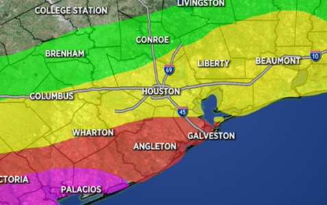 雨下不停!Brazoria 和 Galveston發佈洪水監管