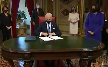 拜登上任第一天,簽署了哪些行政命令?