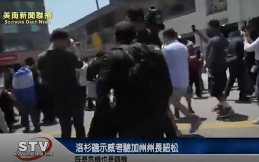 洛杉磯示威考验加州州长纽松 既是危机也是转机
